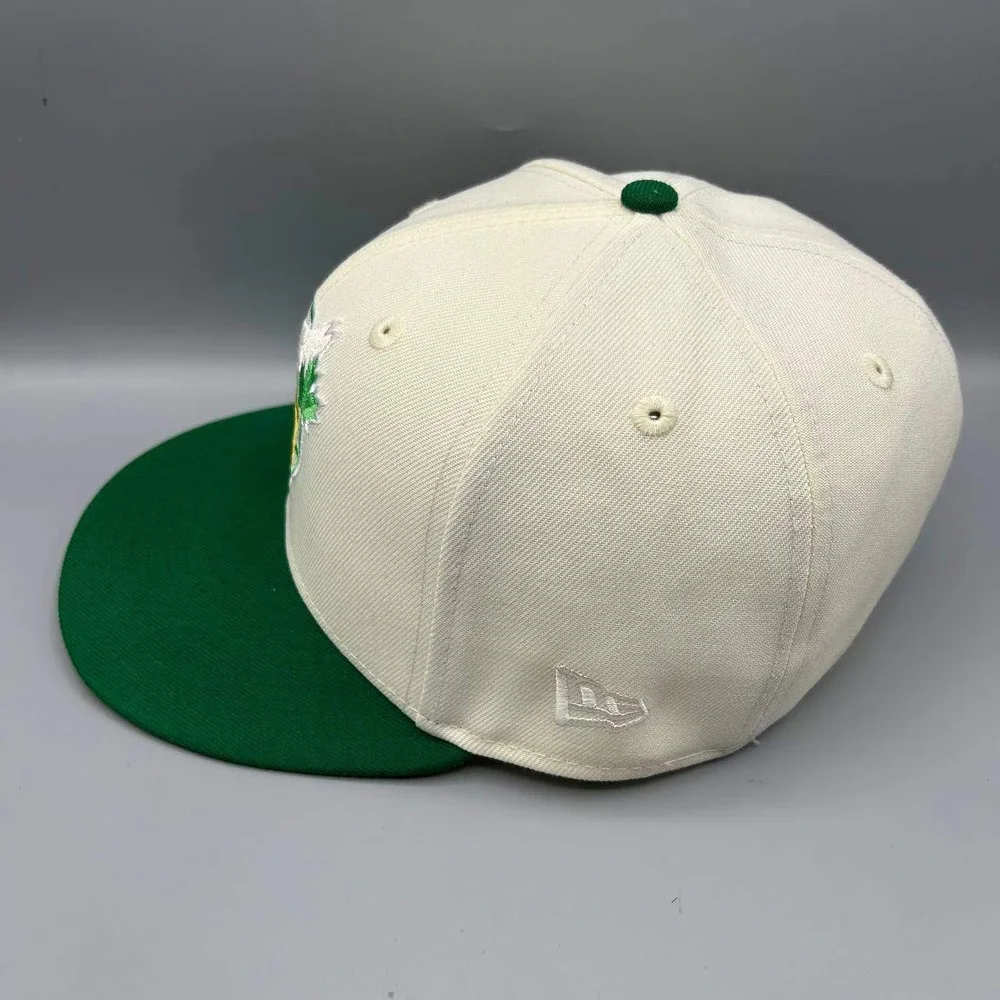 Toronto Blue Jays‎ Hat Men 7 1/2 White Green MLB 59Fifty New Era Fitted Cap